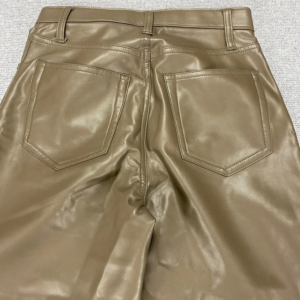 Abercrombie &‎ Fitch Curve Love 90s Straight Ultra High Rise Vegan Pants 25
